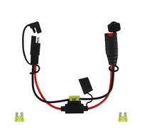 1ft/34cm SAE Sae Extension Connector Cable, 14AWG Heavy Duty Waterproof Extension Cord with 20A Fuse Compatible with NOCO Genius Smart Battery Chargers for Motorcycle ATV Truck & Car, No Tool Require