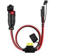 1FT SAE Extension Cord for NOCO Genius Smart Battery Chargers, GC009 X-Connect sae adapter with 20A Fuse Waterproof Plug, 14AWG Heavy Duty SAE Connector Cable for Motorcycle/ATV/UTV/Auto