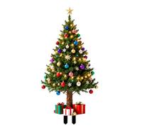 1FT Small Christmas Tree, Artificial Table Top Christmas Tree Hanging DIY Ornaments, Mini Xmas Trees for Indoor Holiday Home Party Decorations