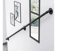 1ft20ft Wall Mounted Stair Railing Industrial Style Handrail for Indoor Stairs 440LBS Load Capacity Perfect for Loft & Kindergarten Safety