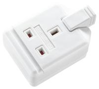 Masterplug Heavy Duty Single Socket Trailing Socket, Without Plug and Cable, White