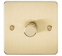 1G 2-way 10-200W (5-150W LED) Intelligent dimmer - Brushed Brass