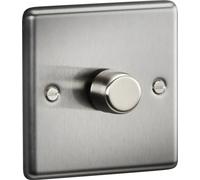 1G 2-way 10-200W (5-150W LED) Intelligent dimmer - Brushed Chrome