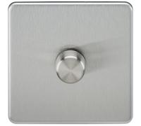 1G 2-way 10-200W (5-150W LED) Intelligent dimmer - Brushed Chrome
