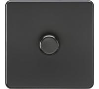 1G 2-way 10-200W (5-150W LED) Intelligent dimmer - Matt Black