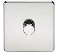 1G 2-way 10-200W (5-150W LED) Intelligent dimmer - Polished Chrome