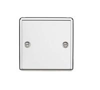 1G Blanking Plate - Rounded Edge Polished Chrome