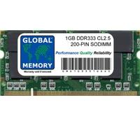 1GB DDR 333MHz PC2700 200-PIN SODIMM MEMORY RAM COMPATIBLE WITH IBOOK G4 & ALUMINIUM POWERBOOK G4