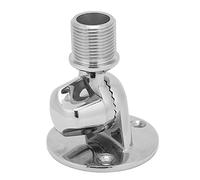1in Ratchet Rail Mount 316 Stainless Steel Adjustable for Boat Yacht | Screw-type handle mechanism allows tool-free tightening and release, with a 1in thread for standard rail fittings