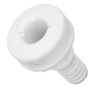 1in Thru Hull Fitting ABS Straight Impact Resistant Hose Connection Accessory for Boats Marines (White)