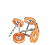1inch 10Pcs Rotary Brush Sanding Polishing Buffing Grinding Wheel for Tools 25mm Round Wool Felt Accessories wanglan(5pc cowhide,With 3mm shank)