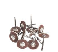 1inch 10Pcs Rotary Brush Sanding Polishing Buffing Grinding Wheel for Tools 25mm Round Wool Felt Accessories wanglan(10pc sanderpaper,With 3mm shank)
