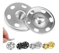1Inch/25mm Large Sew on Snap Buttons 24Set Sew-on Snaps Sewing Snaps for Clothes, Metal Snaps Fasteners Press Studs Buttons for Sewing Clothing,3 Colors