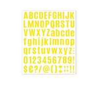 1Inch House Numbers for Outside - Address Numbers for Mailbox, Are Applicable for Mailboxes, Door, Window, Car, Sign, Making Them More Letras Personalizadas Para Decorar(Yellow,5sheets)