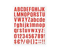 1Inch House Numbers for Outside - Address Numbers for Mailbox, Are Applicable for Mailboxes, Door, Window, Car, Sign, Making Them More Letras Personalizadas Para Decorar(Red,5sheets)