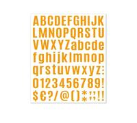 1Inch House Numbers for Outside - Address Numbers for Mailbox, Are Applicable for Mailboxes, Door, Window, Car, Sign, Making Them More Letras Personalizadas Para Decorar(Orange,10sheets)