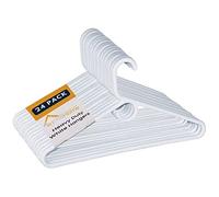 1InTheHome Heavy Duty White Hangers Tubular Plastic Hangers, Set of 24 (Heavy Duty)