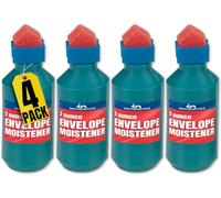 1InTheOffice Envelope Moisteners, Envelope Sealer Bottle Sponge Tipped (4 Pack)