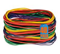 1InTheOffice Large Big Rubber Bands, Elastic Bands, 48Pack