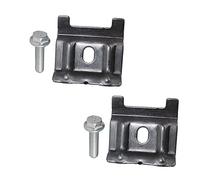 1J0803219 Bracket Battery Hold Down Clamp & Bolt Compatible with VW Beetle CC Tiguan Touran Golf MK4 MK5 Passat B6 Polo Passat Audi A3 Q3 Black Battery Clamp, Pack of 2