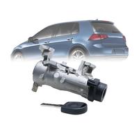 1K0905851 Car Ignition Lock Switch Ignition Lock Barrel Starter Switch with Key Engine Start-up Kit Replacement for Golf Caddy MK5 MK6 Touran EOS TT R8 8P TT Replaces 1K0905865 1K0905841