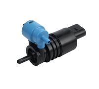 1K6955651 Windscreen Washer Pump Dual 12V for VW Audi S4, A3, A4, Q5 - 2-Port Black