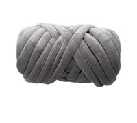 1KG 1000G Super Velvet Chunky Yarn Thick Bulky Giant Thread White Bag for Hand Knitting DIY Arm Soft Big Blanket Carpet(Sky Grey 1KG)