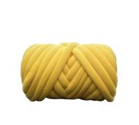 1KG 1000G Super Velvet Chunky Yarn Thick Bulky Giant Thread White Bag for Hand Knitting DIY Arm Soft Big Blanket Carpet(Gold Yellow 1KG)