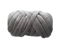 1KG 1000G Super Velvet Chunky Yarn Thick Bulky Giant Thread White Bag for Hand Knitting DIY Arm Soft Big Blanket Carpet for Hand Knitting Blankets(Sky Grey 1KG)