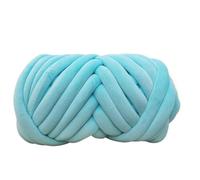 1KG 1000G Super Velvet Chunky Yarn Thick Bulky Giant Thread White Bag for Hand Knitting DIY Arm Soft Big Blanket Carpet for Hand Knitting Blankets(Blue 1KG)