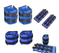 1kg 2kg 3kg 4kg 5kg 6kg Ankle Wrist Leg Weights Straps Running for Men Women Exercise Fitness Gym Strength Resistant Training Adjustable Pads (2kg x 2= 4kg)