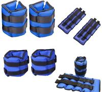 1kg 2kg 3kg 4kg 5kg 6kg Ankle Wrist Leg Weights Straps Running for Men Women Exercise Fitness Gym Strength Resistant Training Adjustable Pads (2.5KG X 2= 5KG)