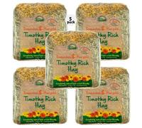 1kg, 2kg & 5kg Nature's Own Timothy Hay With Added Dandelions & Marigolds Animal Pet Natural Feed - For Rabbit Guinea Pig Chinchilla Hamster & Small Animals - 5 x 1kg