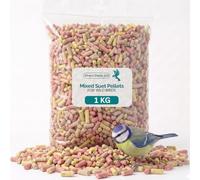 1KG Berry Suet Pellets For Wild Bird Food, Red Berry Balls for Birds Feed | Berry Mix Suets Pellets Premium Natural Feed for Robins Sparrows Garden Wildlife High Oil Energy Treat Suet Balls for Birds