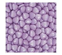 1kg Box Luxury Lilac Mini Heart Shape Dragees for Wedding Favours