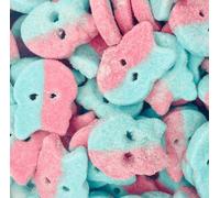 1kg BUBS Fizzy Big Sour Dizzy Bubblegum Skulls Foam Sweets Candy Pick & Mix Sweets Selection Resealable Pouch Share Bag