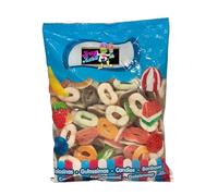 1kg Bulk Jelly & Fizzy Sweets - Perfect for Vidal Sweet Lovers - Pick Your Favourite Mix - Retro Party Candy for Events, Gifts, Kids & Pick n Mix (Multi Coloured Rings)