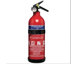 1kg Class ABC Dry Powder Fire Extinguisher With Gauge + Free 24h Delivery