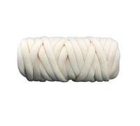 1KG Cotton Chunky Yarn Super Bulky Soft Washable Knitting Woven Thread Basket Carpets Giant Yarns DIY for Hand-Knit Pet Bed(1kg White)