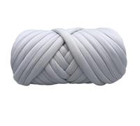1KG Cotton Chunky Yarn Super Bulky Soft Washable Knitting Woven Thread Basket Carpets Giant Yarns DIY for Hand-Knit Pet Bed(1kg Gray)