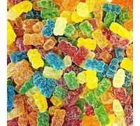 1kg Damla Sour Bears Tub - Fruity Chewy Gummy Sweets - Juicy Filled Candy - Bulk Pick & Mix Treats for Parties & Sharing