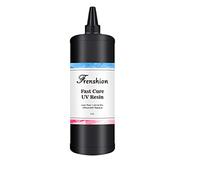 1kg Fast Cure UV Resin- Upgrade High Transparency No Yellowing Clear Hard Ultraviolet Curing UV Resin - Crystal Clear Solar Cure Sunlight Activated, Casting and Coating