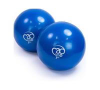 (1kg) Fitness Mad Soft Pilates Weights Pair 0.5kg Blue Hand Weights Soft PVC Pilates Exercise Balls