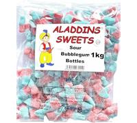 1kg Fizzy Sour Pink & Blue Cola Bottles - Halal - Aladdin Sweets gummy, chewy sweets. Bulk buy, Sweet Carts, Party Favors, Weddings