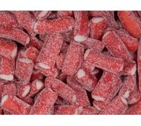 1kg Fizzy Sour Strawberry Pencil Bites Candy Pick & Mix Sweets Mixed Assortment Gummy Selection Resealable Pouch Share Bag