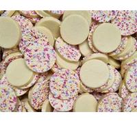 1kg Hannahs White Chocolate Mega Snowies Candy Pick & Mix Sweets Selection Resealable Pouch Share Bag