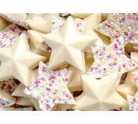 1kg Hannahs White Chocolate Snowie Stars Candy Pick & Mix Sweets Selection Resealable Pouch Share Bag