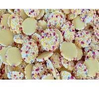 1kg Hannahs White Chocolate Snowies Candy Pick & Mix Sweets Selection Resealable Pouch Share Bag
