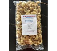 1kg Lightly Salted Pork Crackling - Black Country Scratchings with a Lighter Softer bite but Same Great Taste.