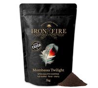 1kg Mombasa Twilight Speciality Blend Cafetiere/French Press Grind - Medium Roast, Great Taste Award-Winning Single-Origin Kenyan Coffee with Full-Bodied Chocolate, Floral & Berry Notes - IRON & FIRE